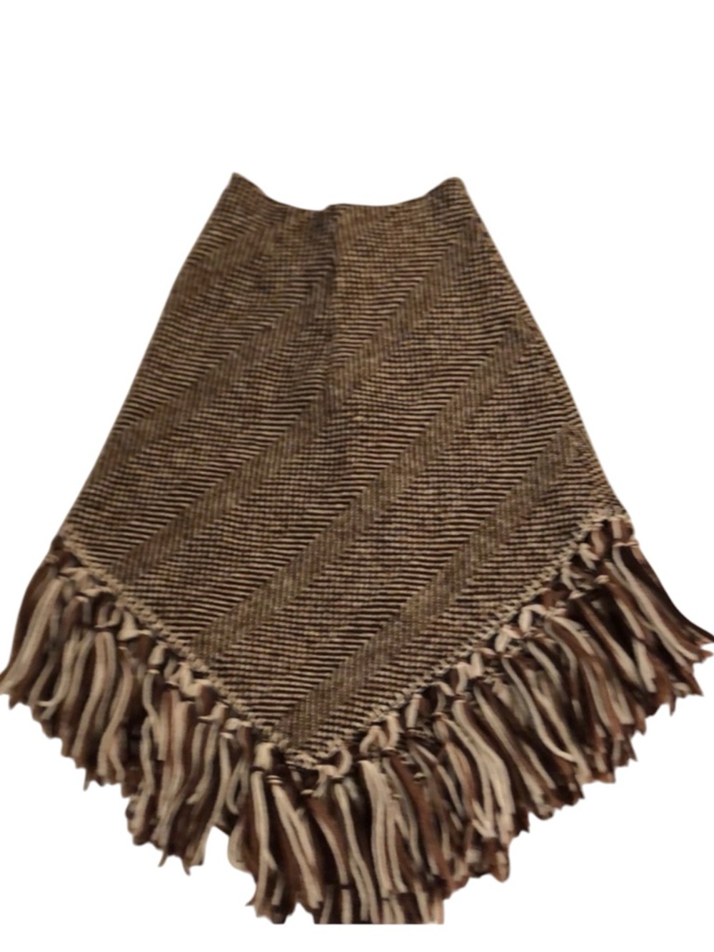 Dolce & Gabbana Wool Poncho Skirt